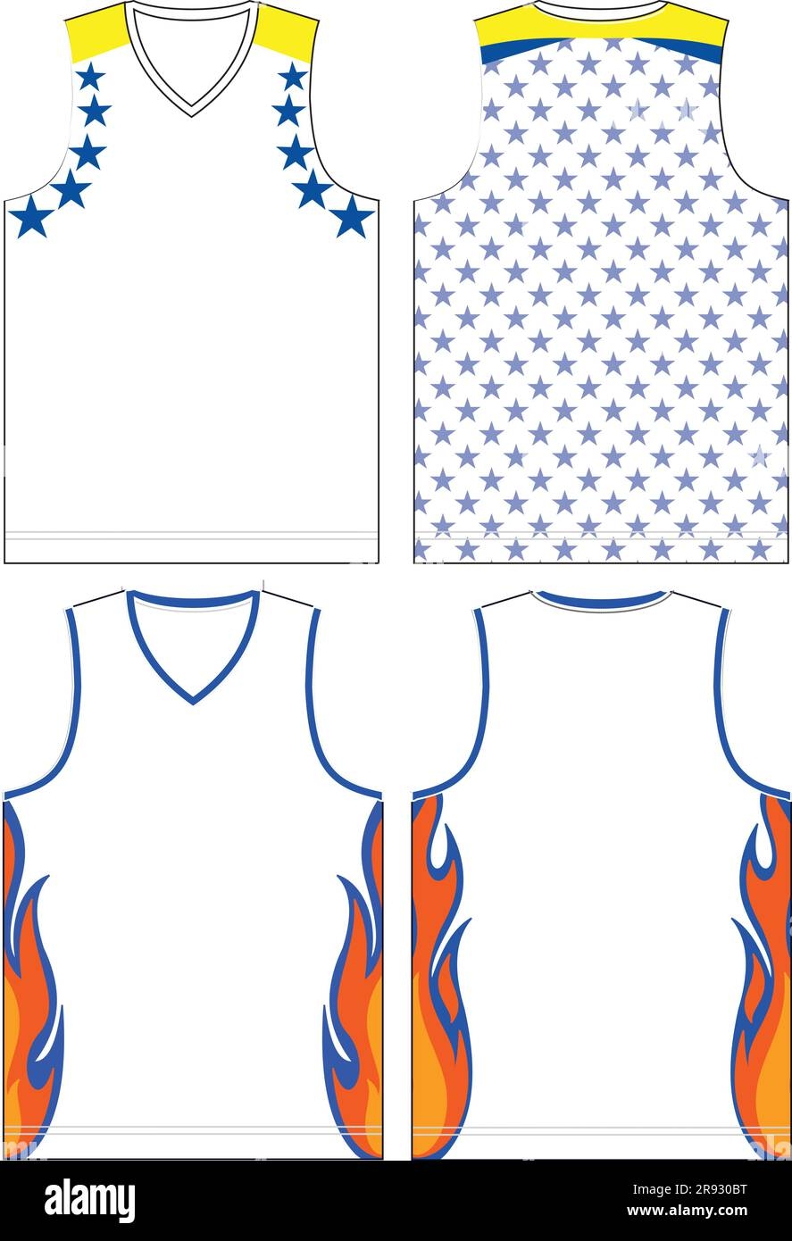 Basketball Jersey Mock Ups Templates Stock Vector Image U0026 Art Alamy