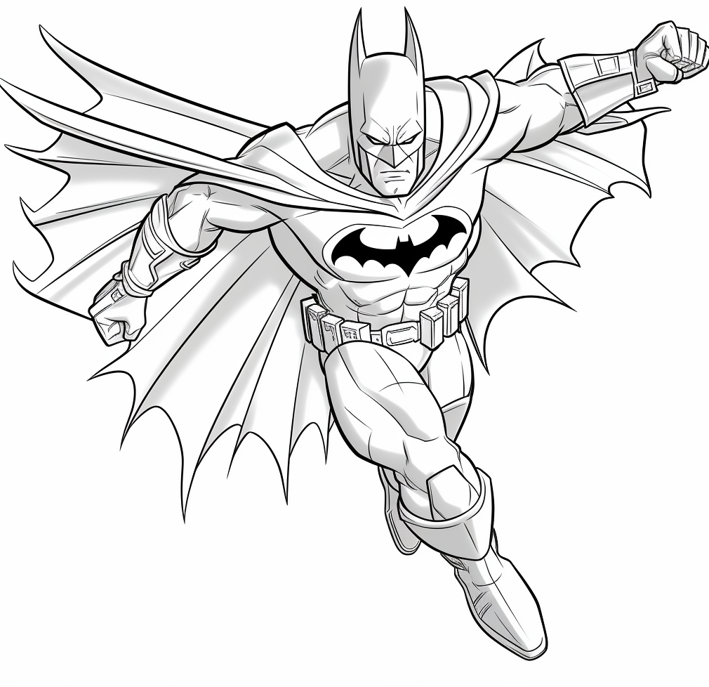 coloring pictures of batman