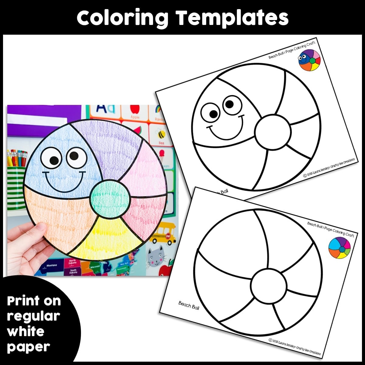 Beach Ball Craft Activity Crafty Bee Creations