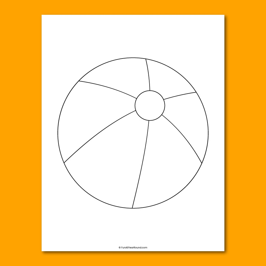 Beach Ball Template Fun All Year Round