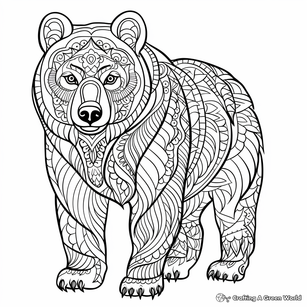 bear coloring pages printable