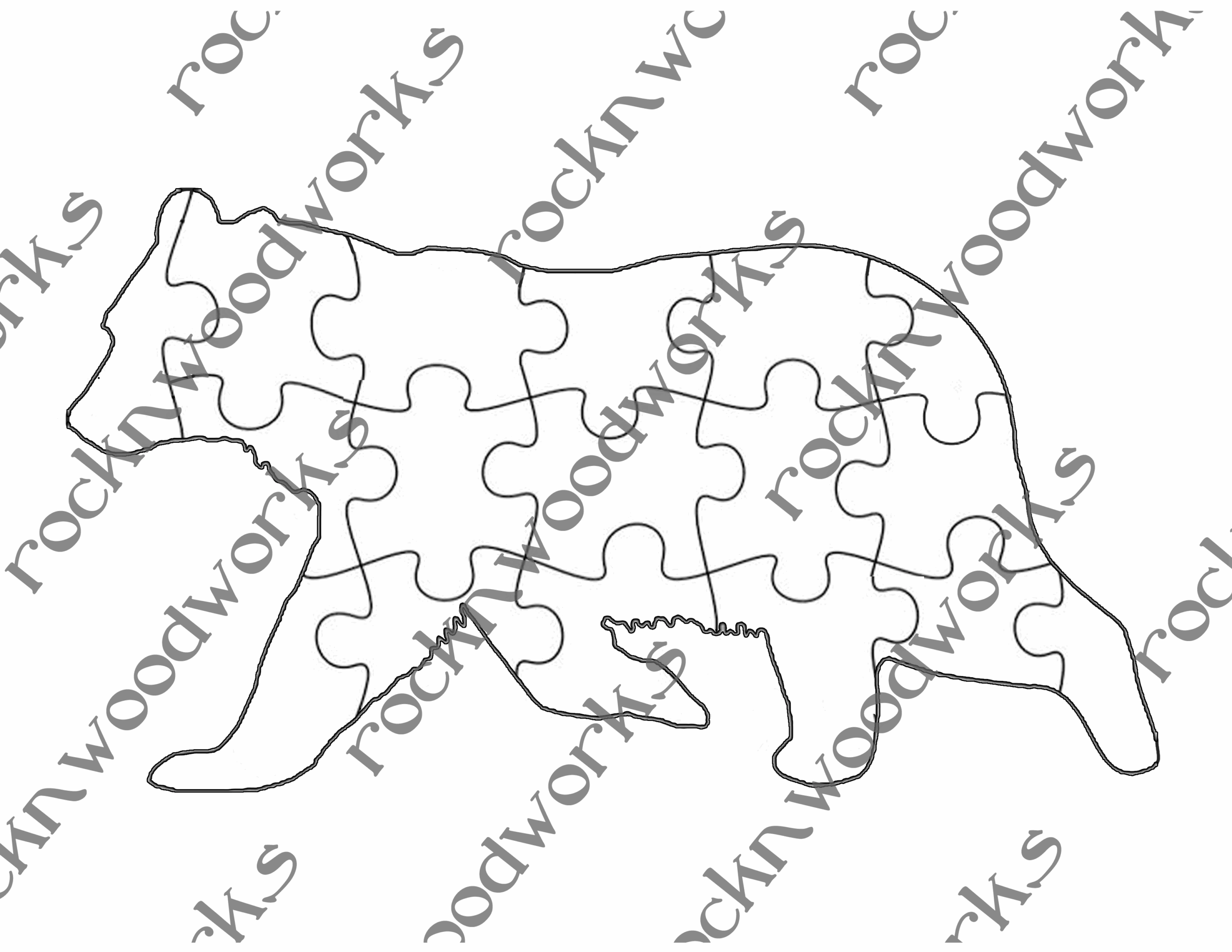 Bear Scroll Saw Puzzle Pattern Maker Patterns