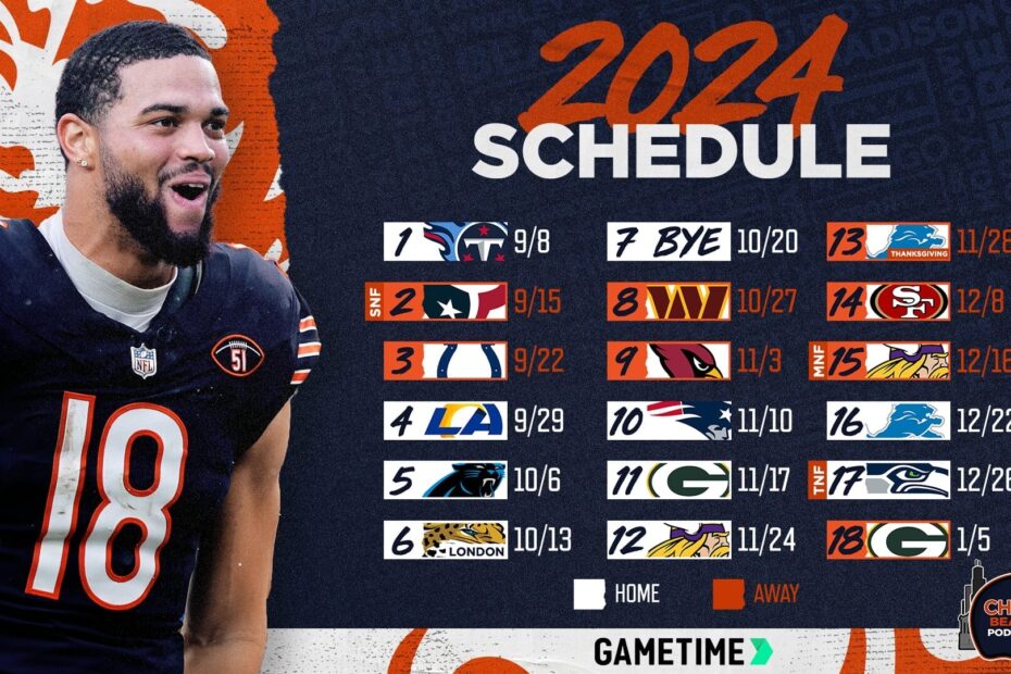 Bears Schedule Release CHGO Sports