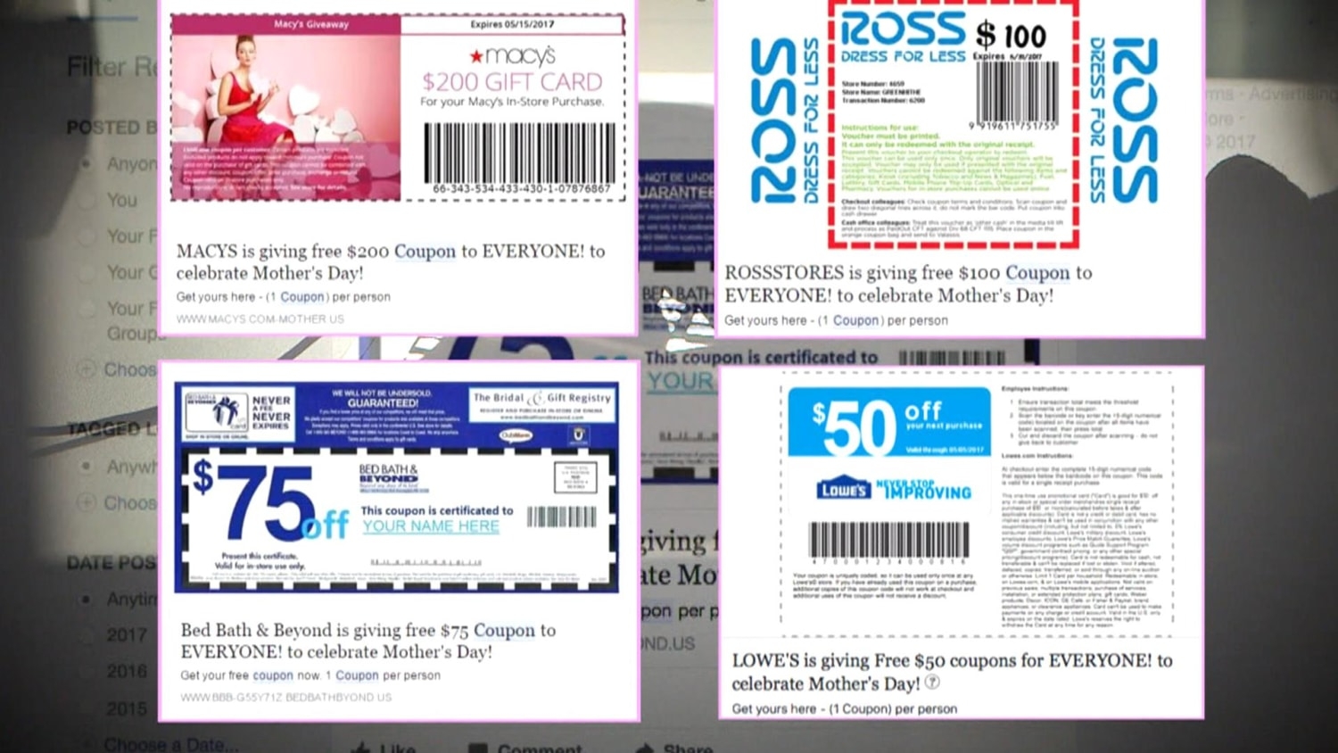 Bed Bath U0026 Beyond Warns Consumers About Online Mother s Day Coupon Scams