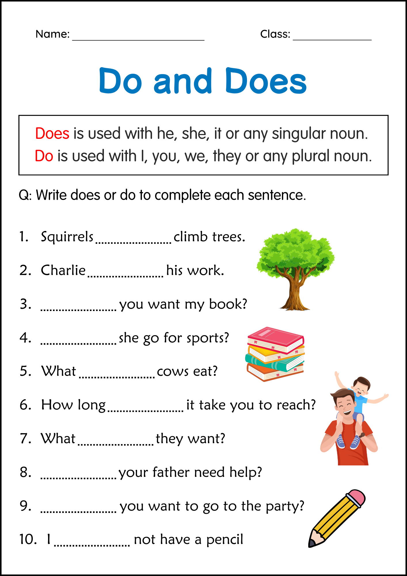 8th grade grammar worksheets