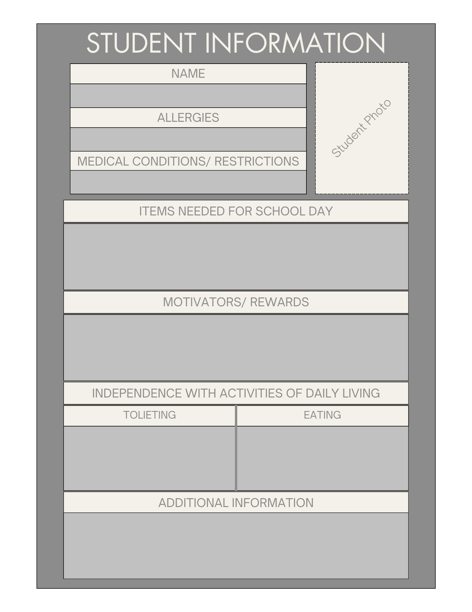 behavioral intervention plan template