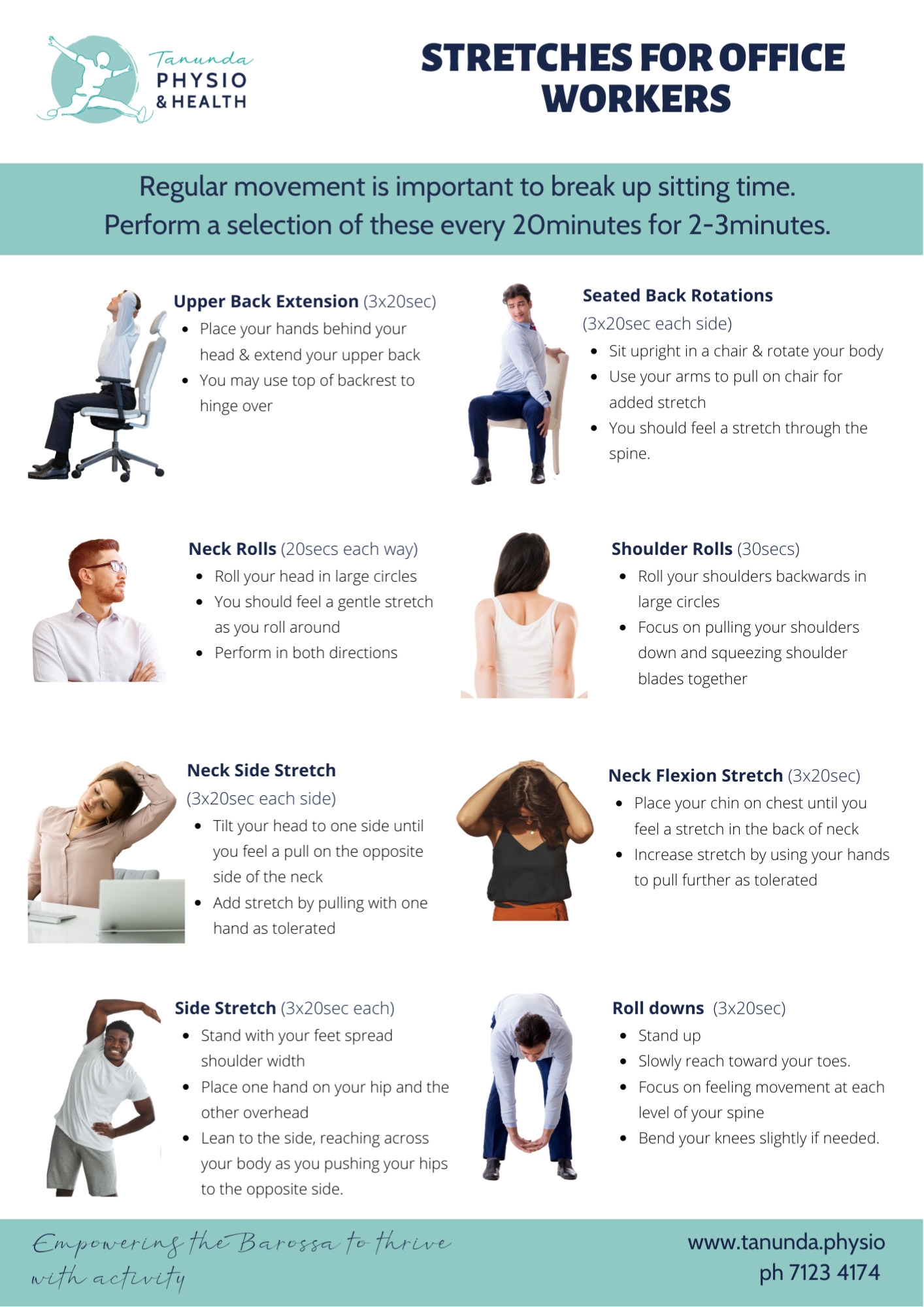 Best Stretches For Office Workers To Prevent Pain Tanunda Physio U0026 Health
