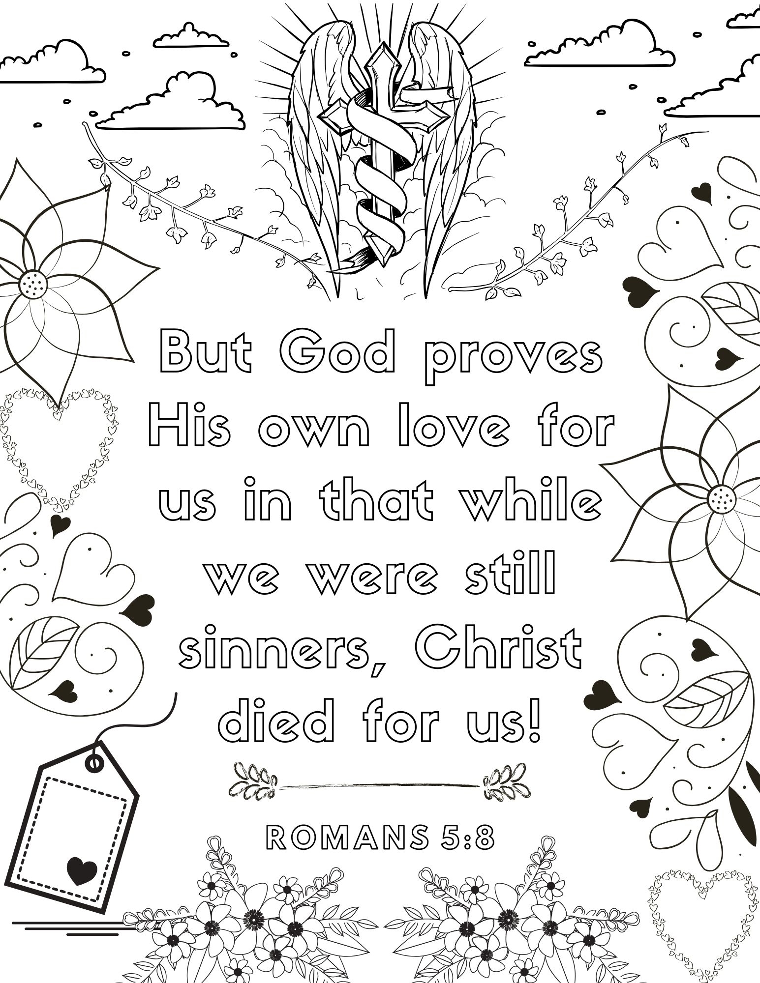 Bible Verse Coloring Pages For Adults Free Printables