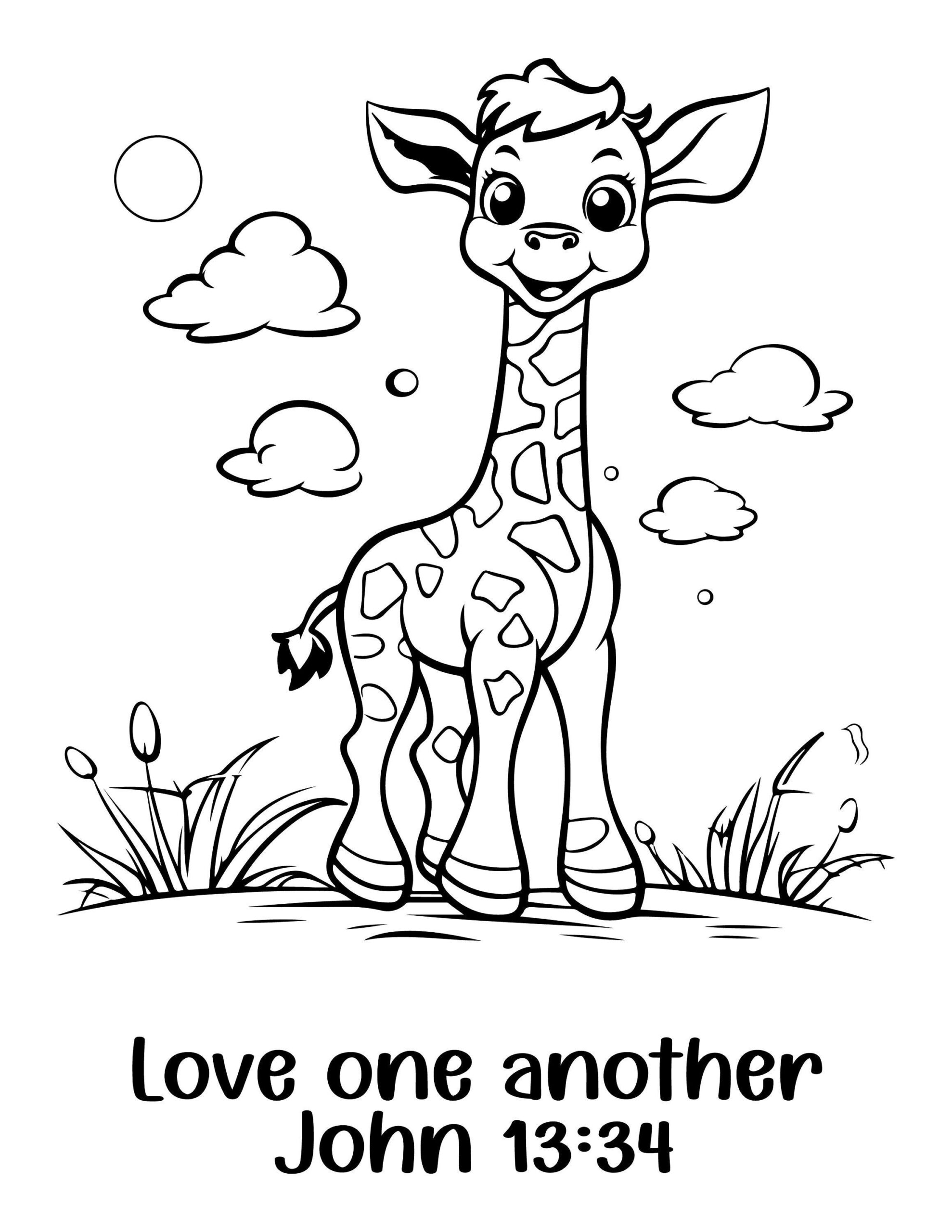 Bible Verse Coloring Pages For Kid Christian Safari Animal Coloring Book Christian Kid Coloring Pages For Sunday School Printable Coloring Etsy