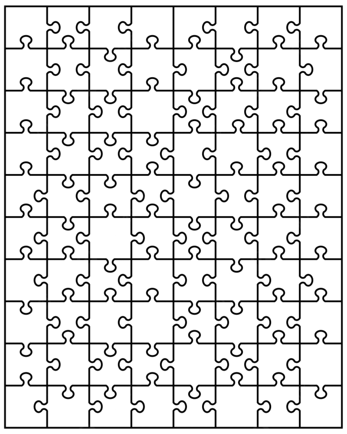 Big White Puzzle Template Jigsaw Background Wallpaper Image For Free Download Pngtree