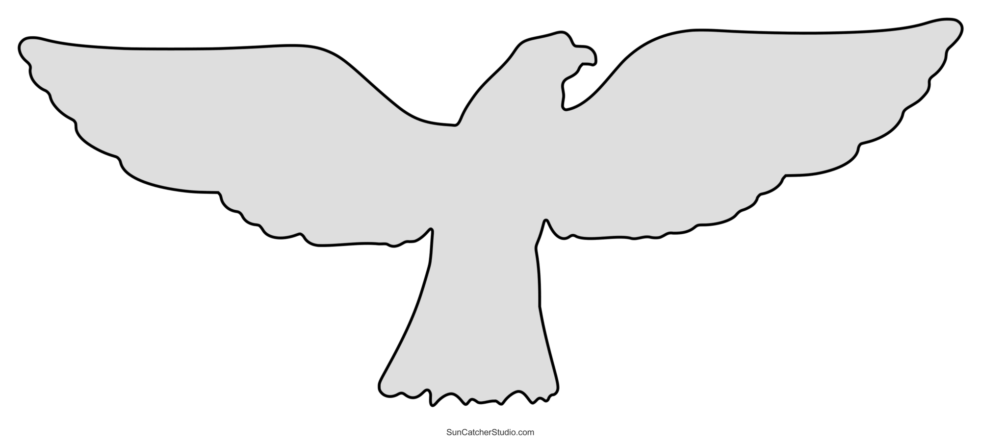 free printable flying bird template