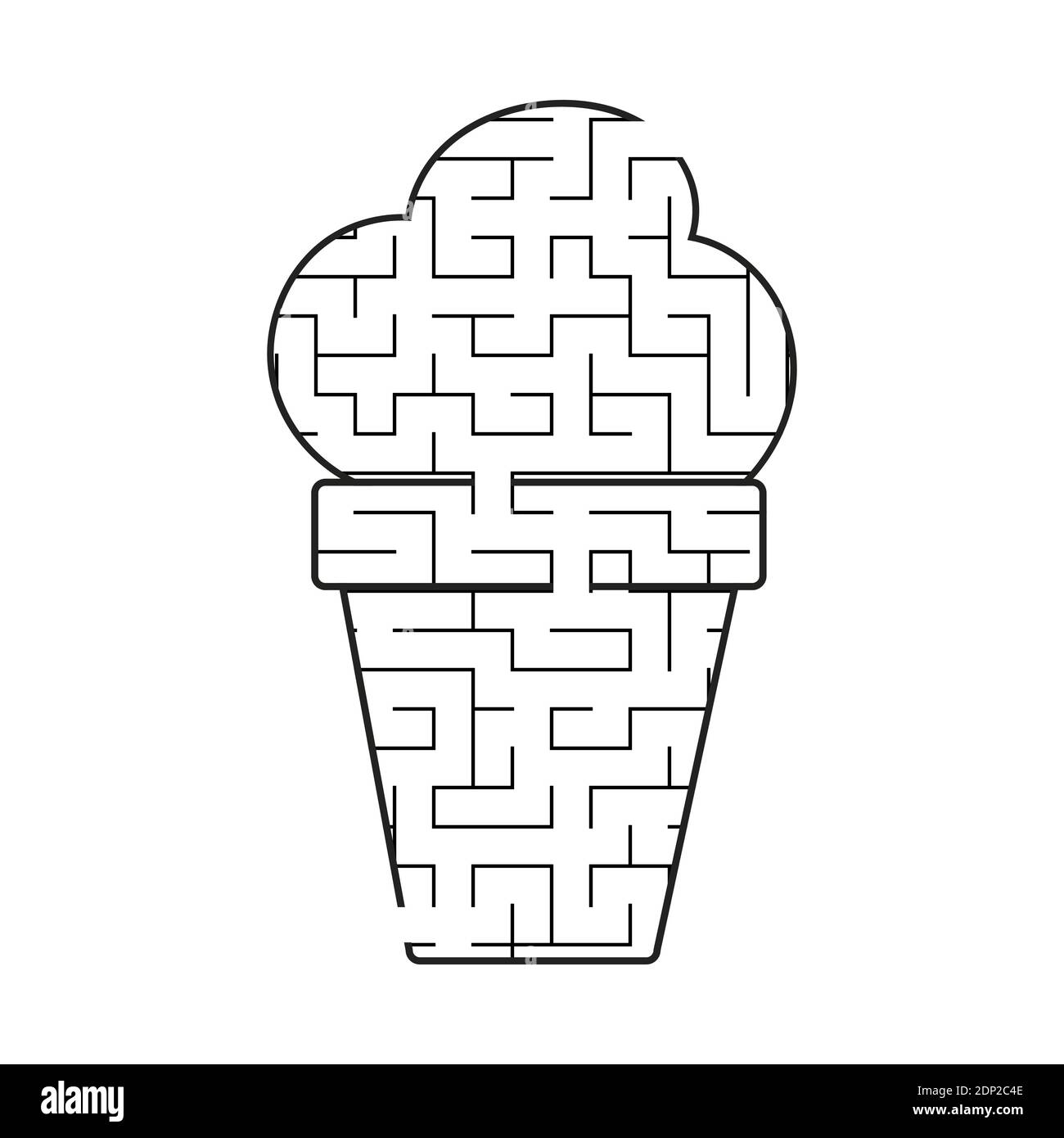 Black Labyrinth Appetizing Ice Cream Kids Worksheets Activity Page Game Puzzle For Children Tasty Food Maze Conundrum Vector Illustration Stock Vector Image U0026 Art Alamy