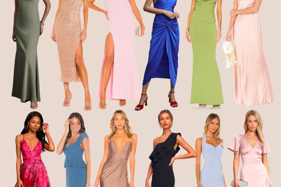 Black Tie Wedding Guest Dresses Color U0026 Chic