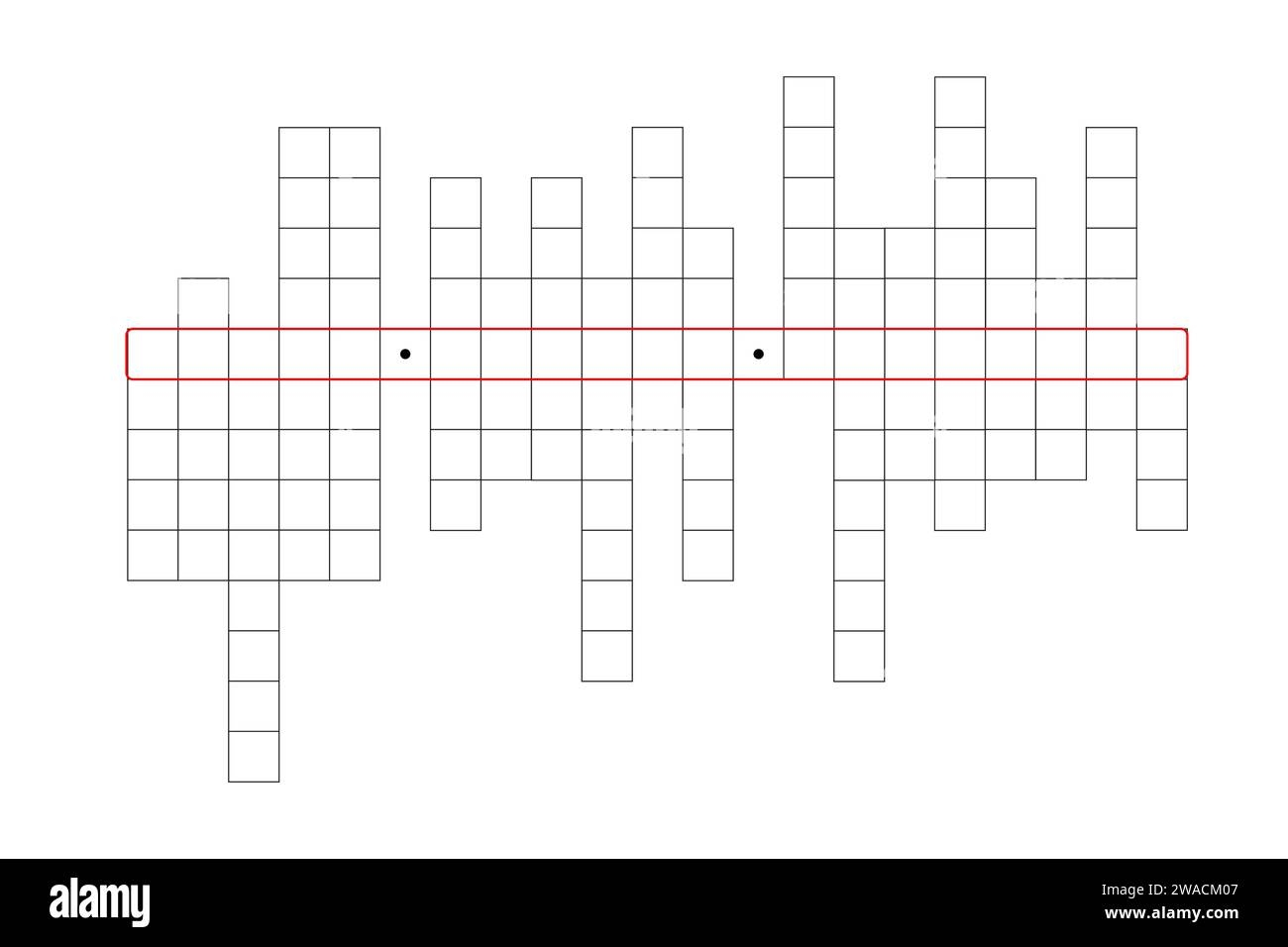 Blank Crossword Puzzle Grid Empty Template Squares To Fill In For Riddle Educational Or Leisure Game Ready To Be Used For Making Any Word Puzzle Stock Vector Image U0026 Art Alamy