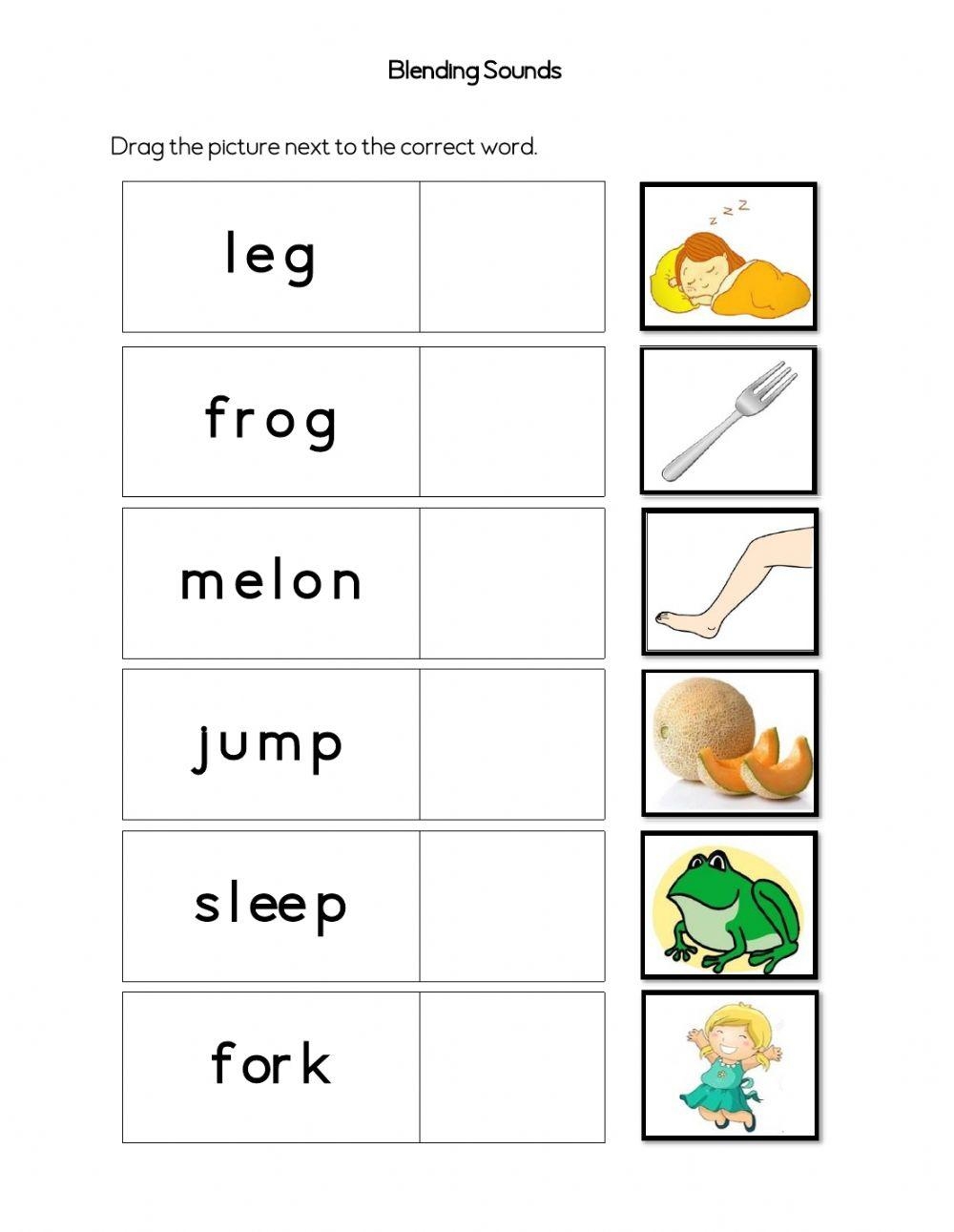 blending sounds worksheets