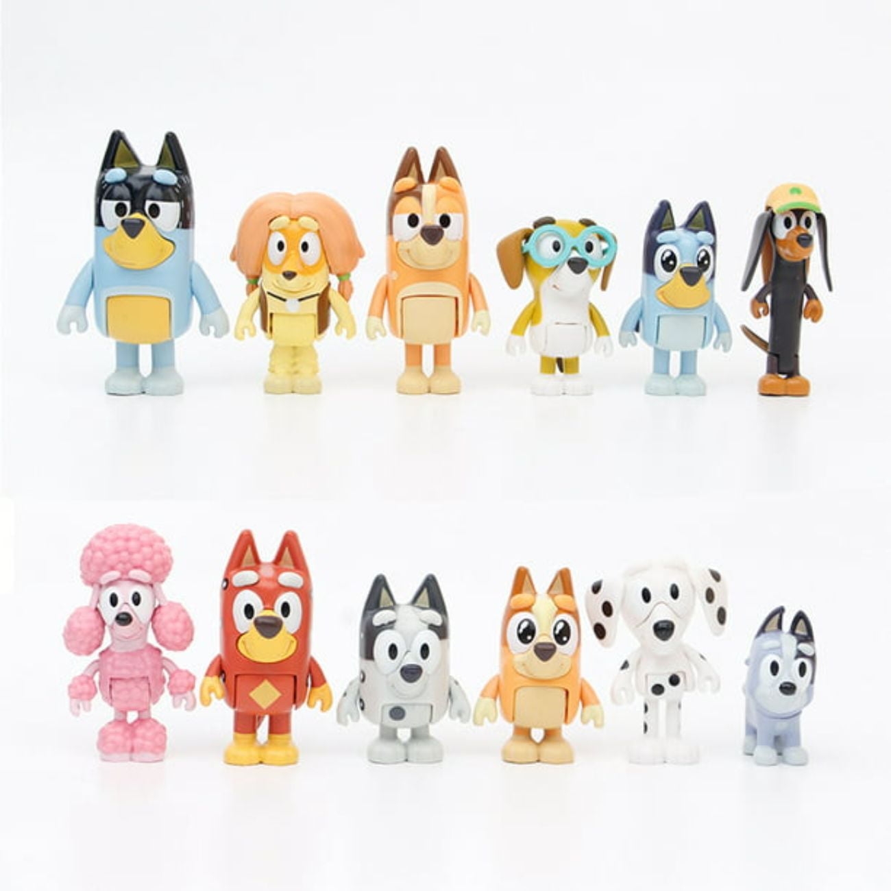 Bluey Friends U0026 Family Pack 12pcs Multi Colored Dog Liberia Ubuy