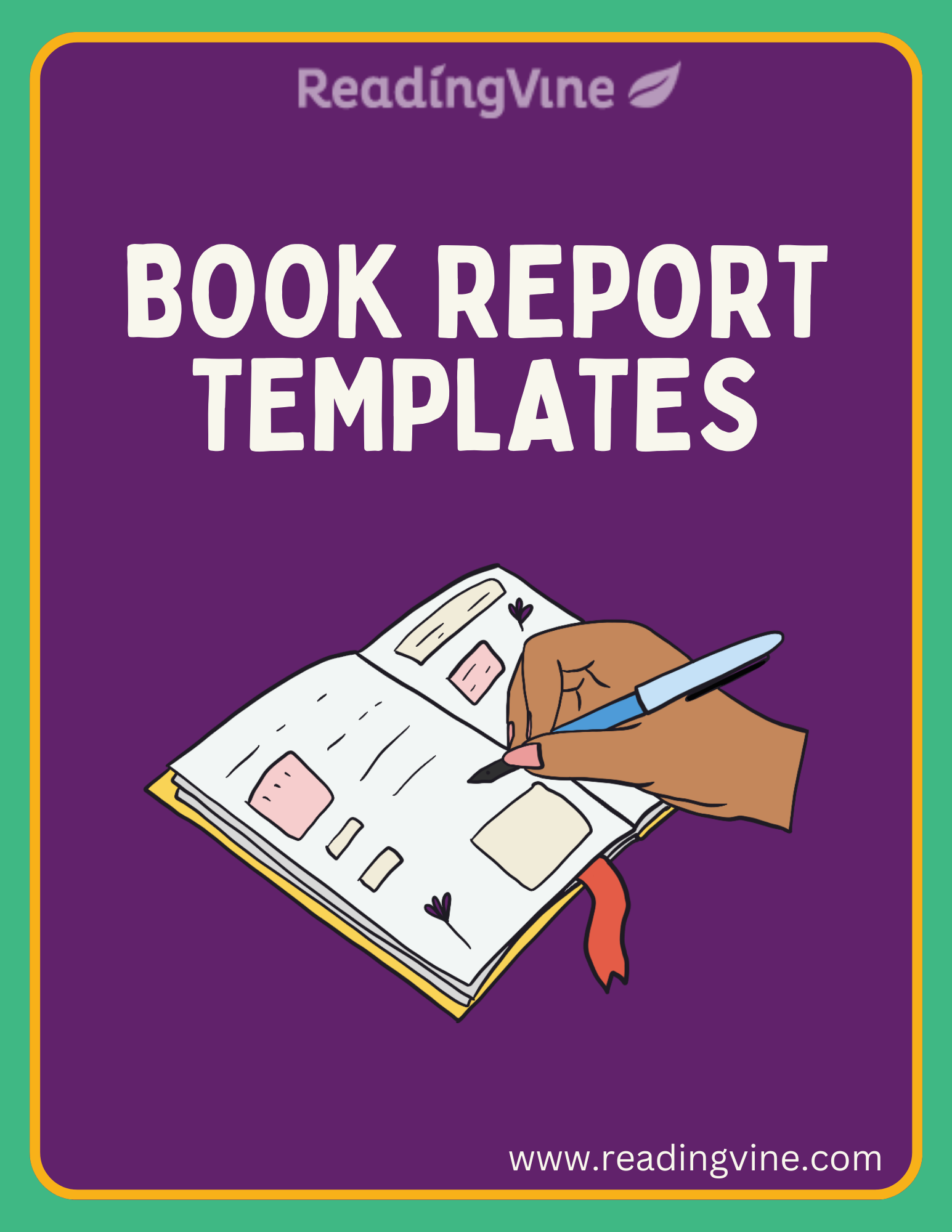 book report template printable