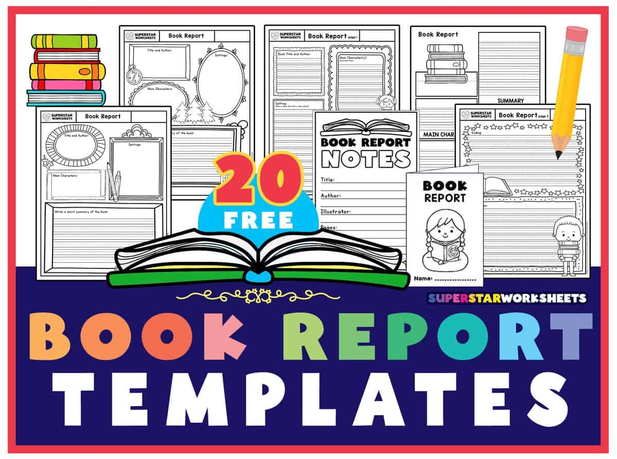Book Report Templates Free Printables Superstar Worksheets