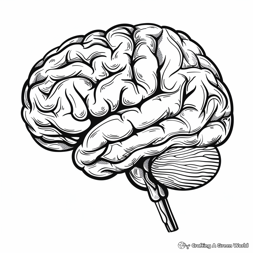 Brain Coloring Pages Free U0026 Printable 