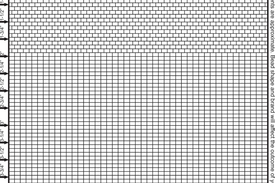 Brick Stitch Bead Patterns Journal Size 11 Seed Bead Graph Paper