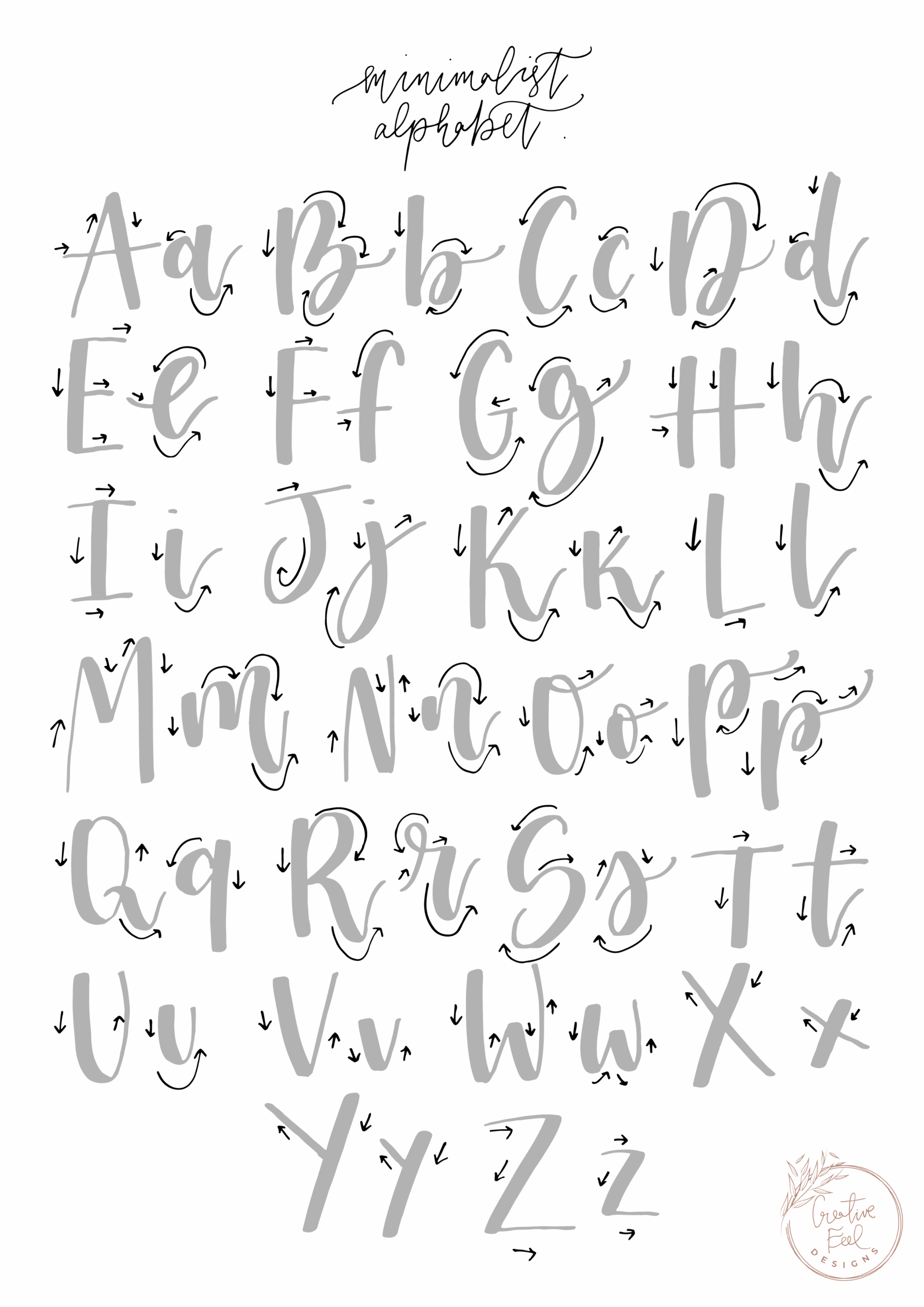 Brush Pen Calligraphy Practice Sheets Brush Pen Calligraphy 
