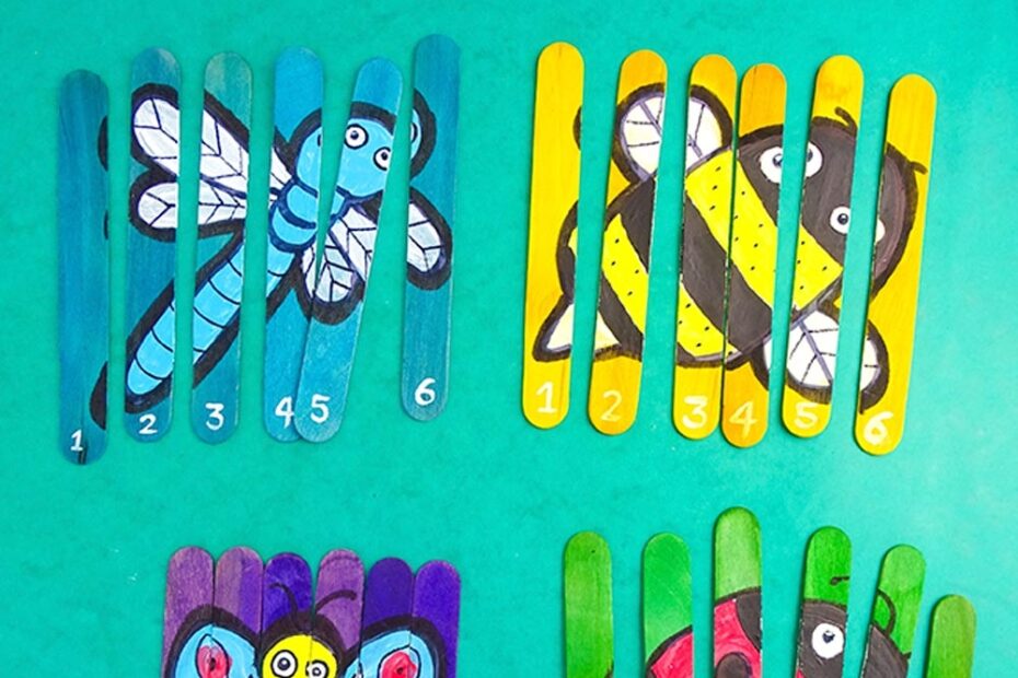 Bug Popsicle Stick Puzzles Box Of Ideas