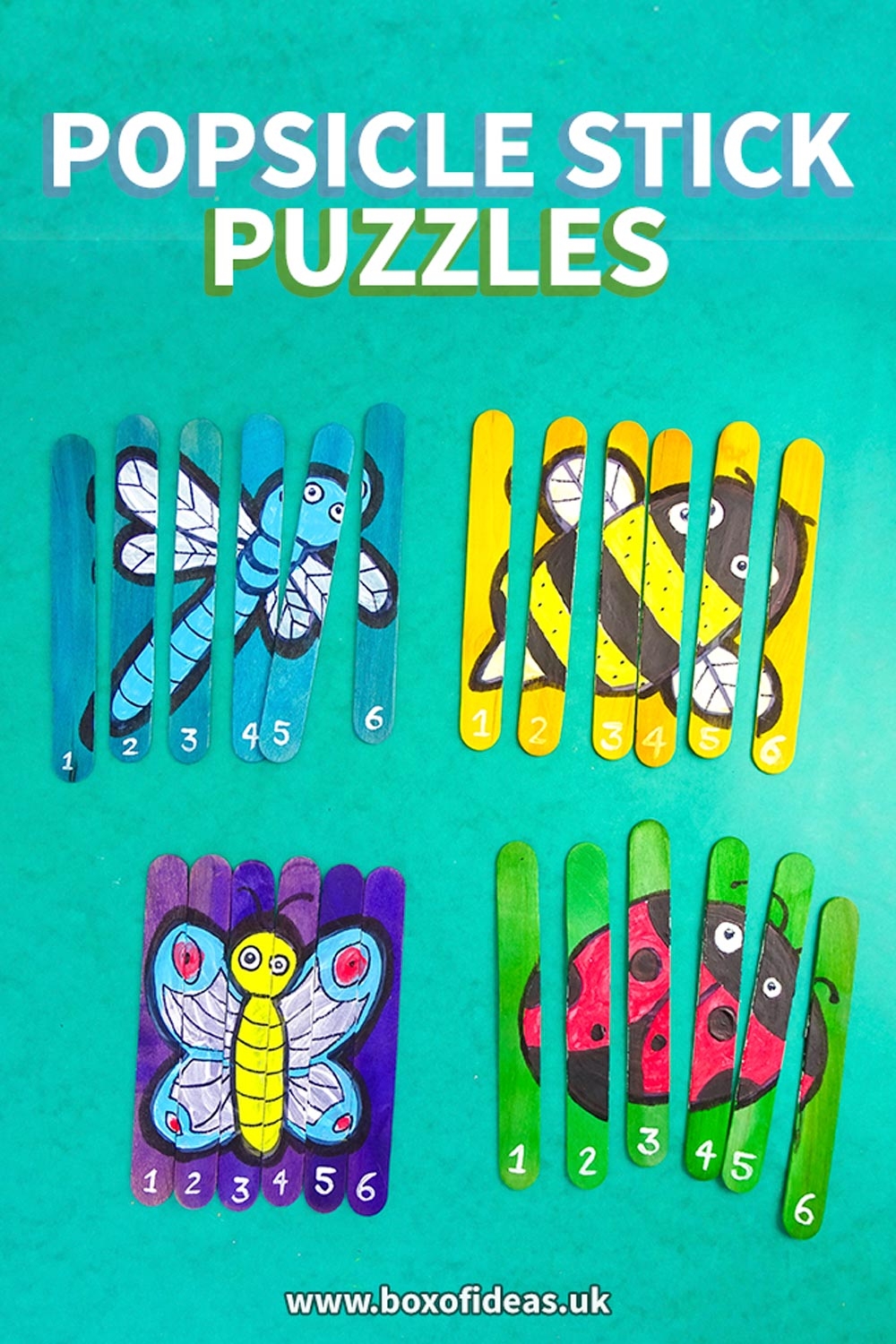 Bug Popsicle Stick Puzzles Box Of Ideas