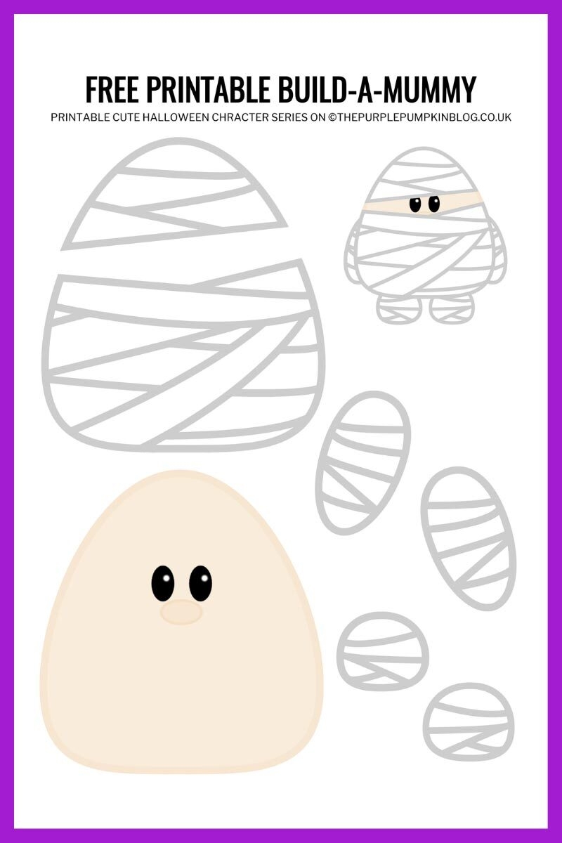 printable mummy cut out template