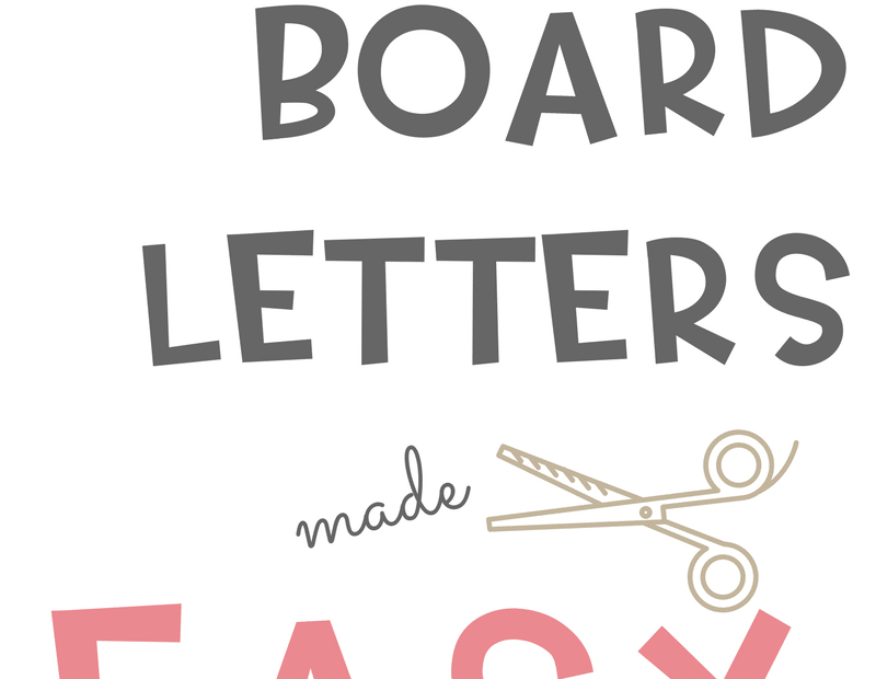 Bulletin Board Letters Made Easy SIMPLE Steps