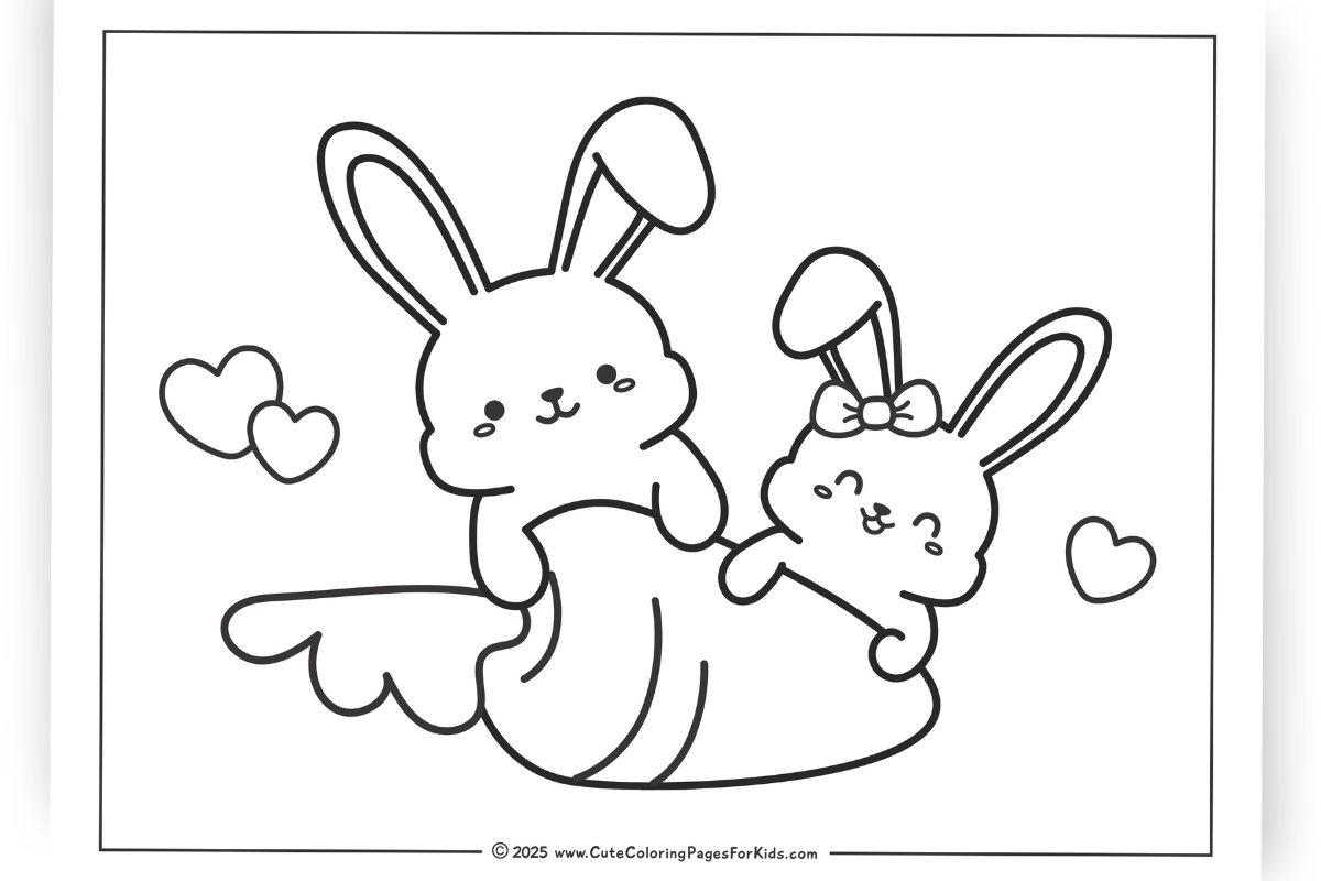 printable bunny coloring sheets