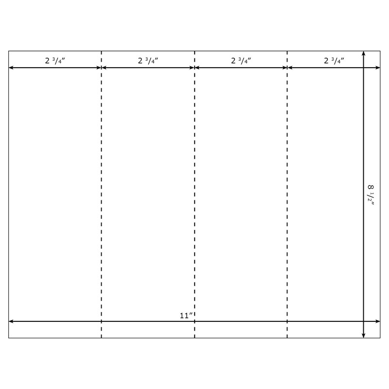 Burris Blank Printable Bookmarks Template For Microsoft Word