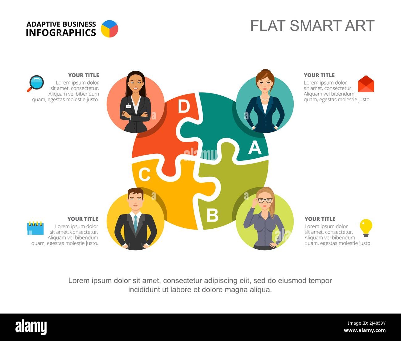 smart art puzzle pieces template