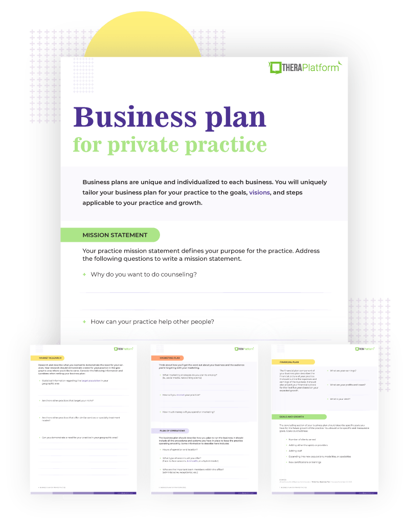 Business Plan For Private Practices