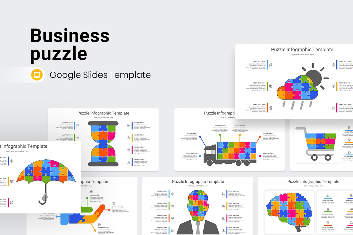Business Puzzle Infographic Google Slide Template Nulivo Market