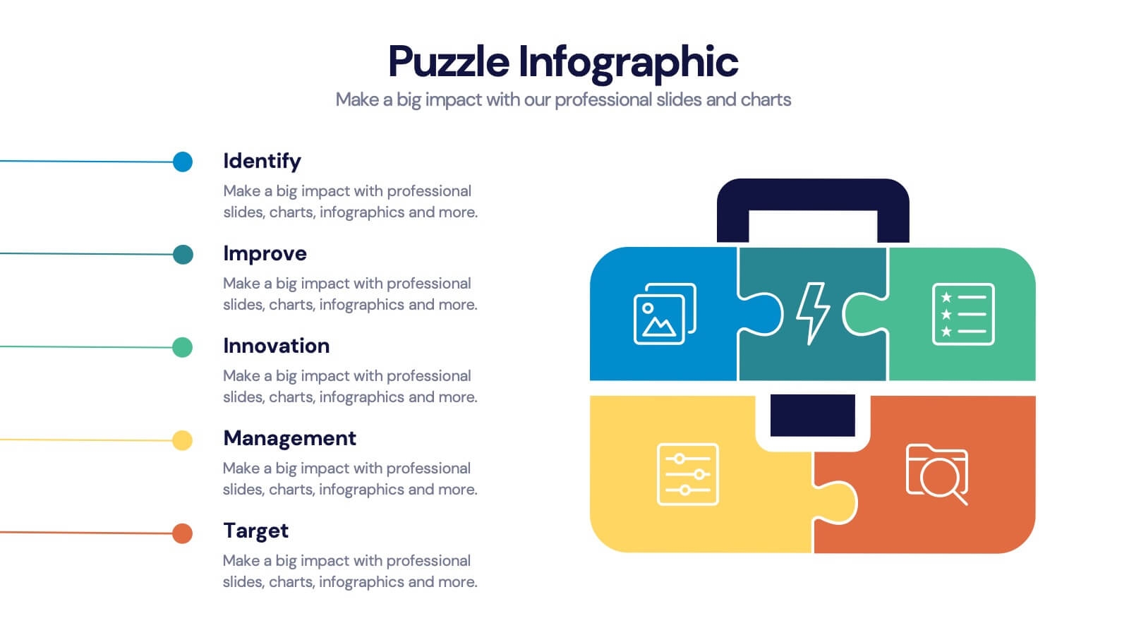 Business Puzzle Infographic Powerpoint Template And Google Slides Theme