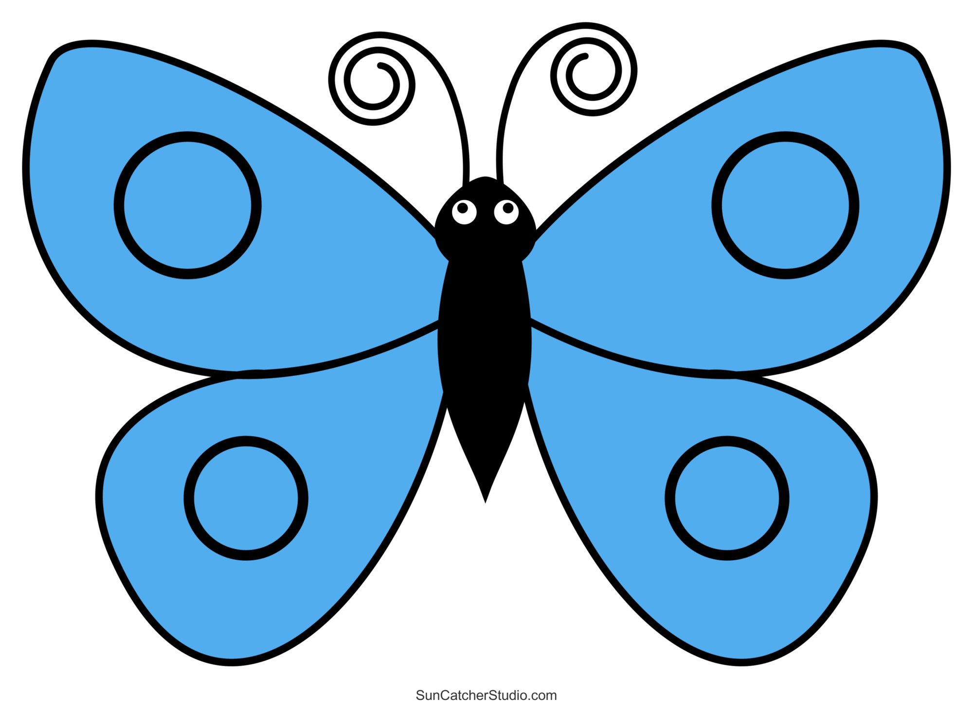 free butterfly template printable