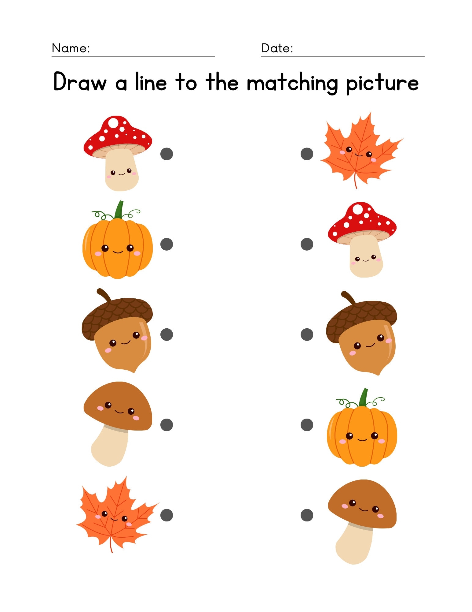 Buy 50 Printable Matching Worksheets Match The Picture Kindergarten Preschool Activity Busybook Educational Pages Teaching Resources Online In India Etsy