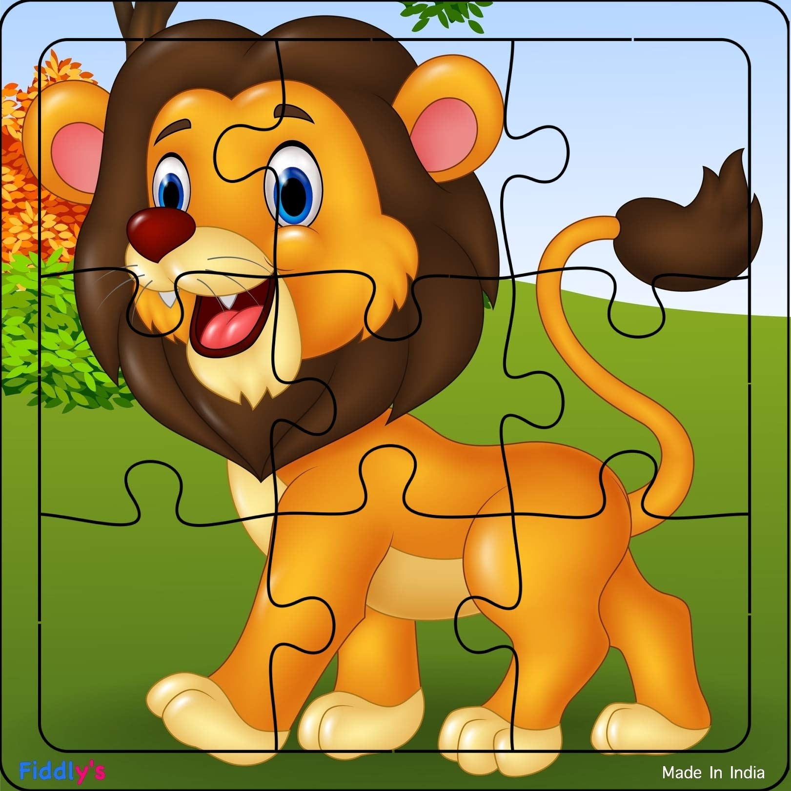 Buy Fiddly s Wood Jigsaw Puzzles For Kids U0026 Children 9 Pieces Age 3 Double Layered Wooden Puzzles With Bright Front U0026 Back Print Puzzle Animal U0026 Sea Pack Of 6 Online