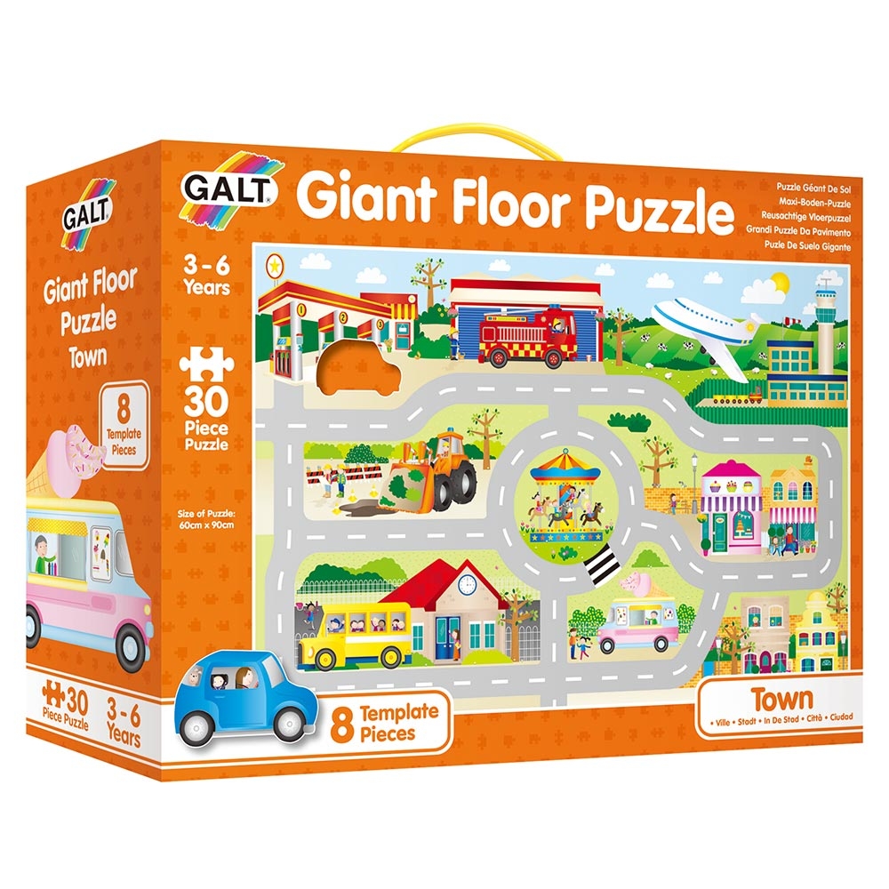 Buy Galt Toys Giant Town U0026 Road Track Floor Puzzle 30pc Set In UAE Mumzworld
