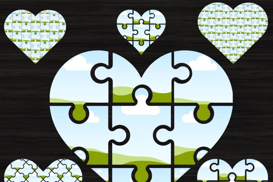 Canva Template Autism Puzzle Heart Puzzle Autism Heart Autism Awareness Canva Template Autism Puzzle Drag And Drop