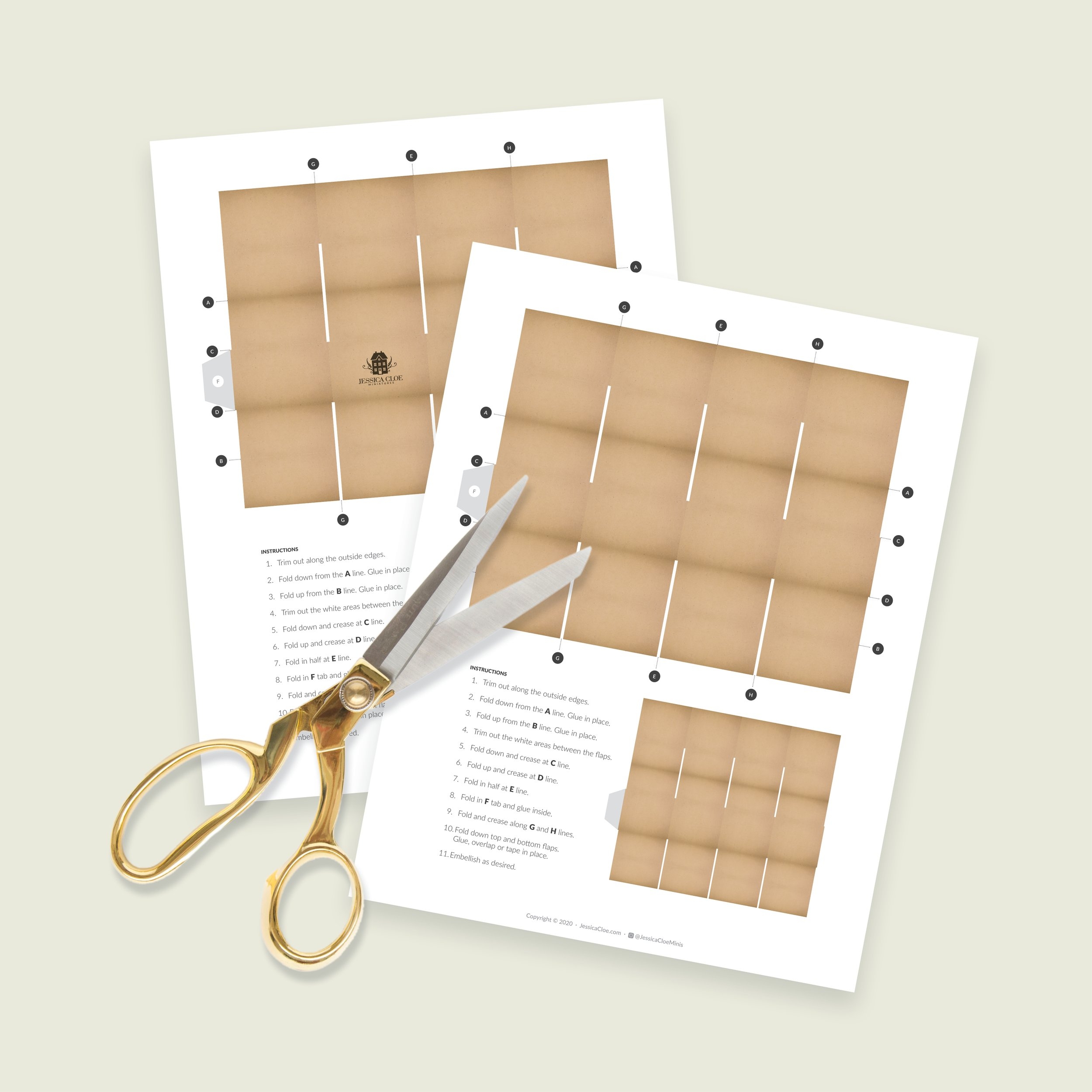 doll printable mini amazon box template