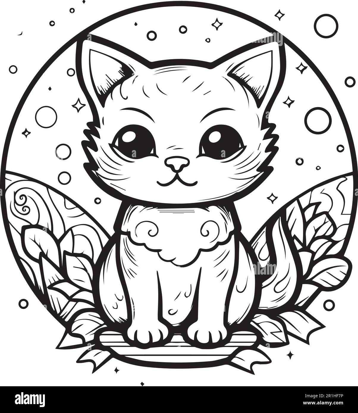 Cat Art Vector Cut Out Stock Images U0026 Pictures Alamy