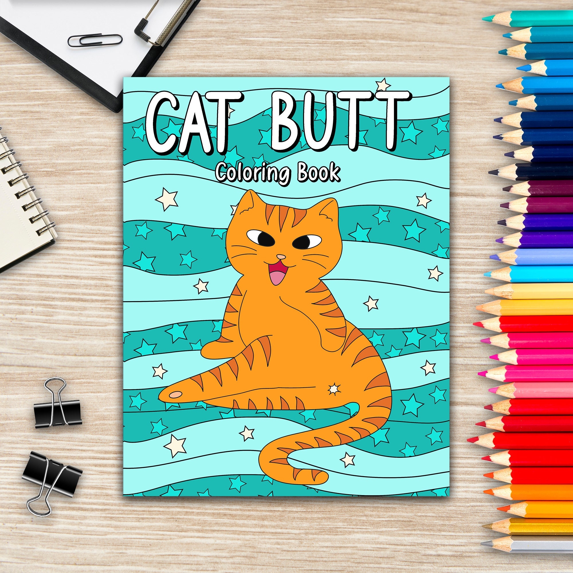 Cat Butt Coloring Book For Adults Day Of The Cat Coloring Book 