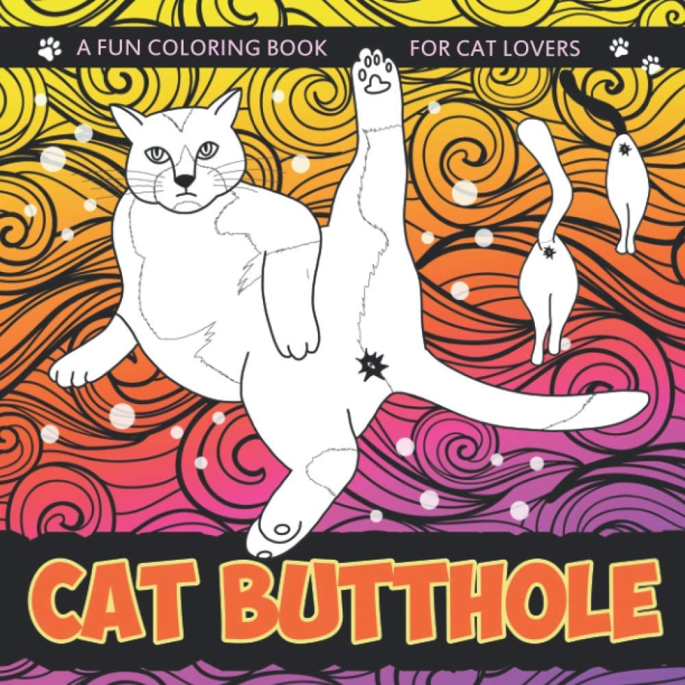cat butts a coloring book