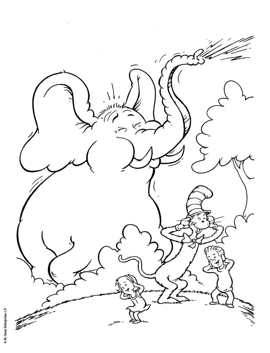 Cat In The Hat Coloring Pages Printable Coloring Pages FREE