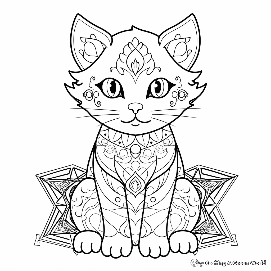 Cat Mandala Coloring Pages Free U0026 Printable 