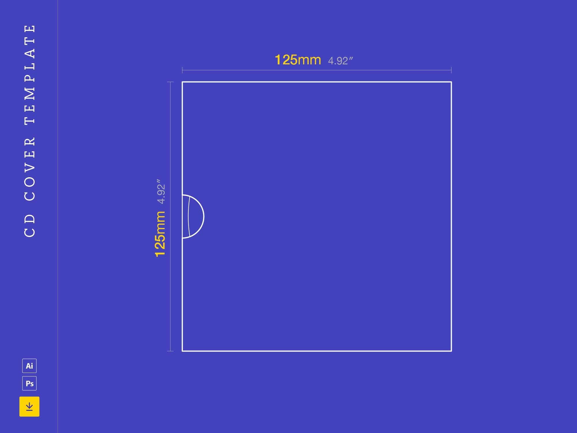 cd cover template printable