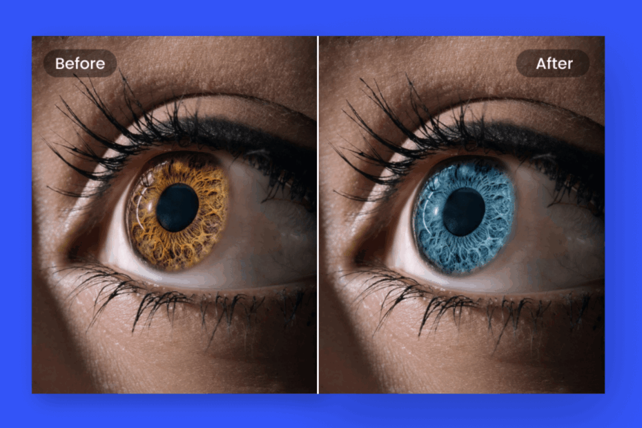 Change Eye Color Of Image With Eye Color Changer Online Fotor