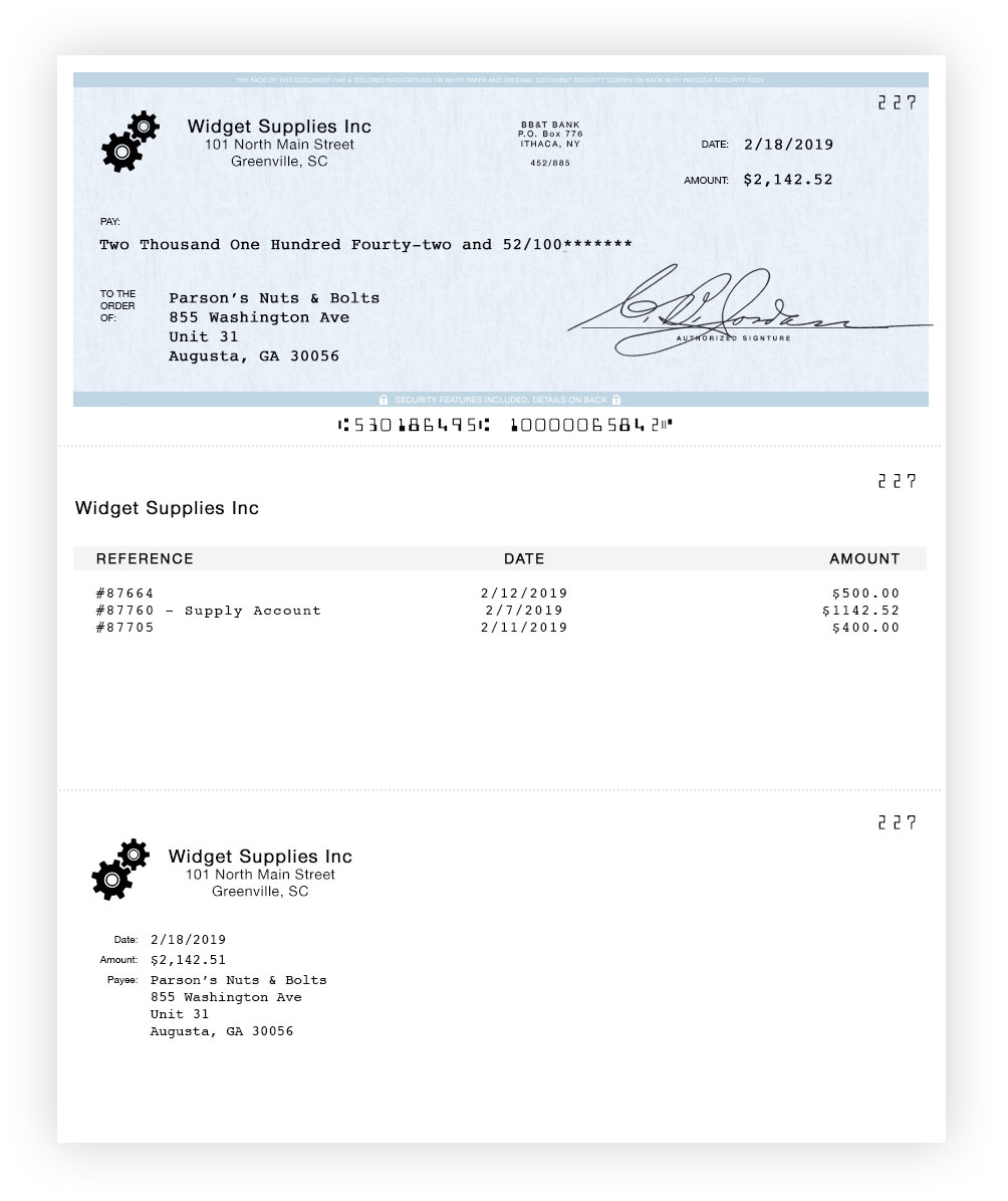 printable blank business check template