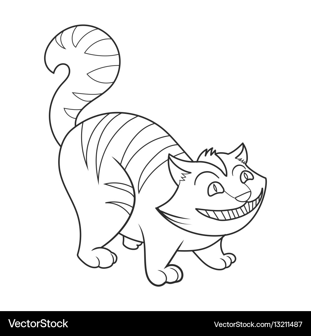 coloring pages cheshire cat